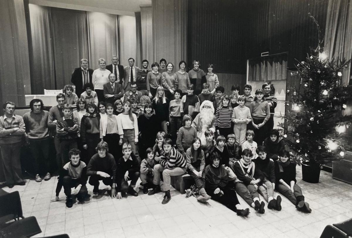 Kerstfeest basketbaljeugd 1983